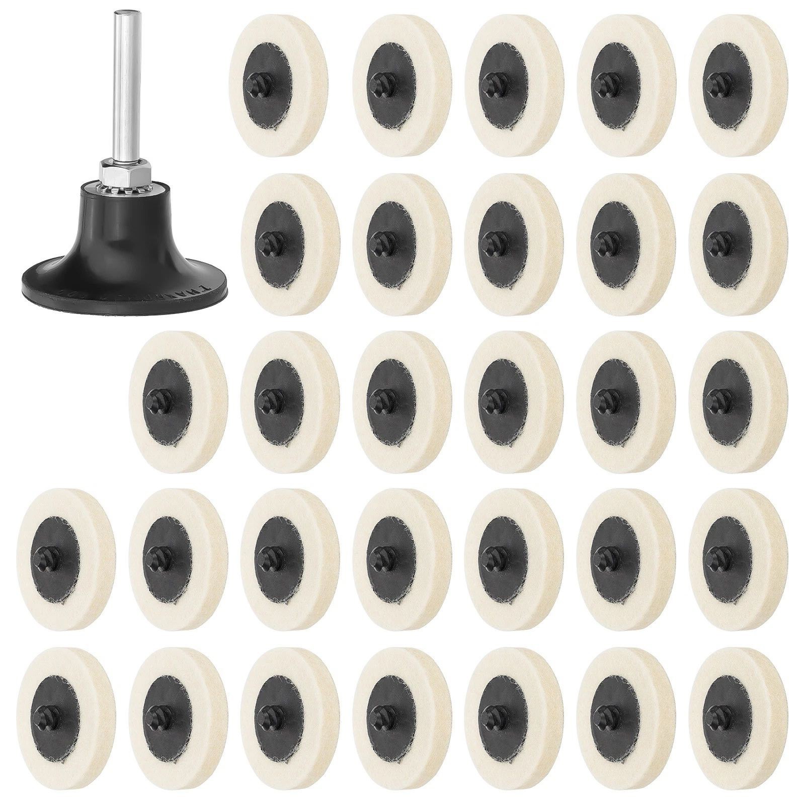 New 2-inch Disc Polishing Buffing Pads with a corrosion-resistant steel shank