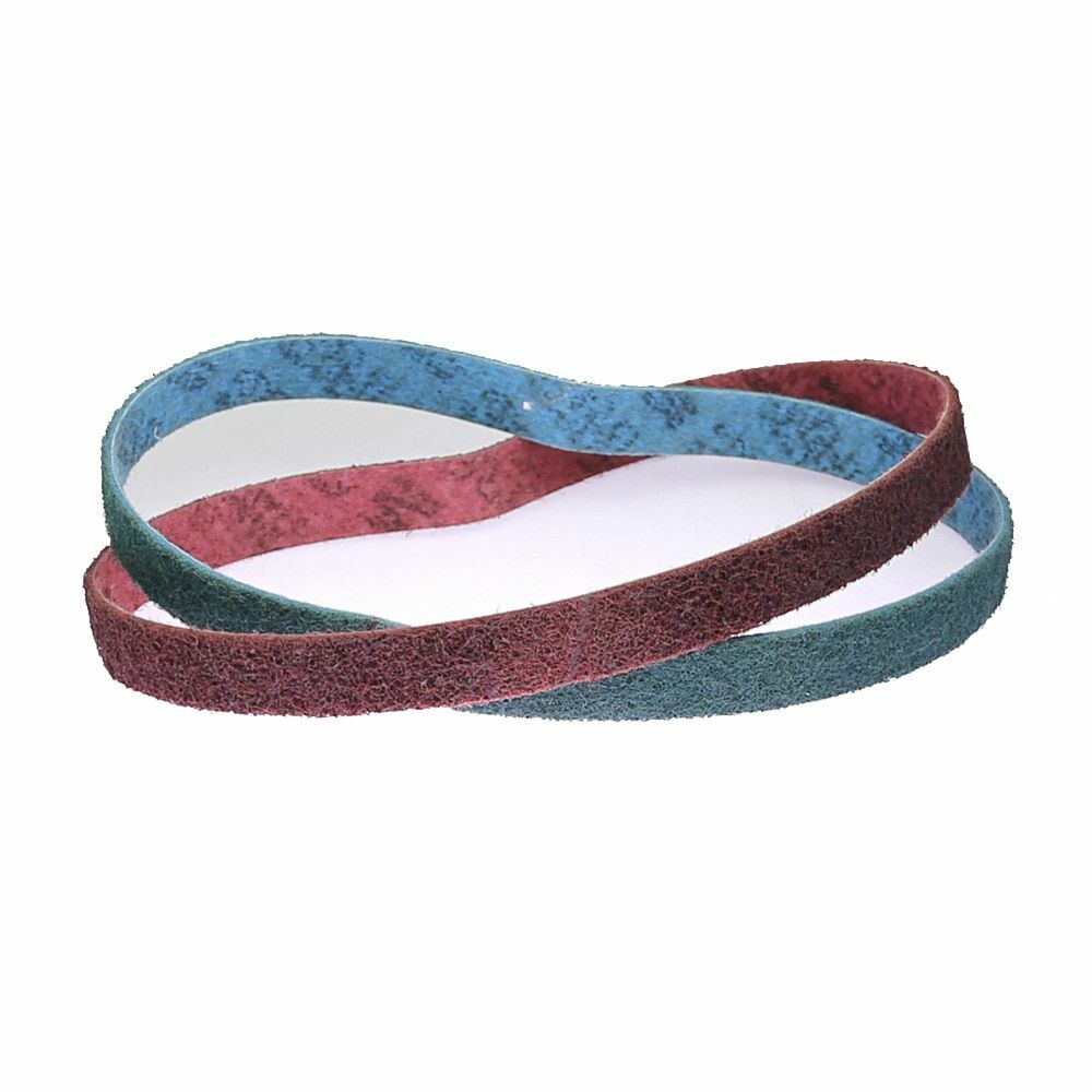 4Pcs 762*25mm Coarse to Fine Non-woven Nylon Stretch-proof Abrasive Sanding Belt