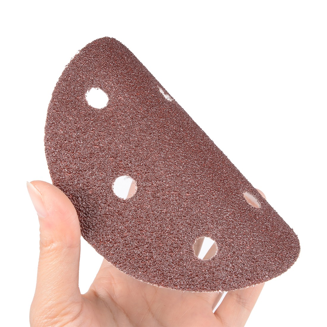 50Pcs 5 Inch 8 Hole Hook and Loop Sanding Disc 60 Grit Flocking Sandpaper Sander