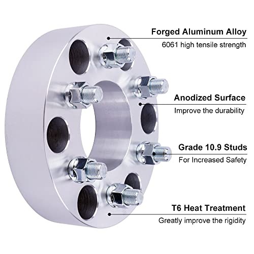 4PC 6×5.5 to 6×135 Wheel Adapters 2 Inch with 14×1.5 Studs 2 Inch-4 PCS