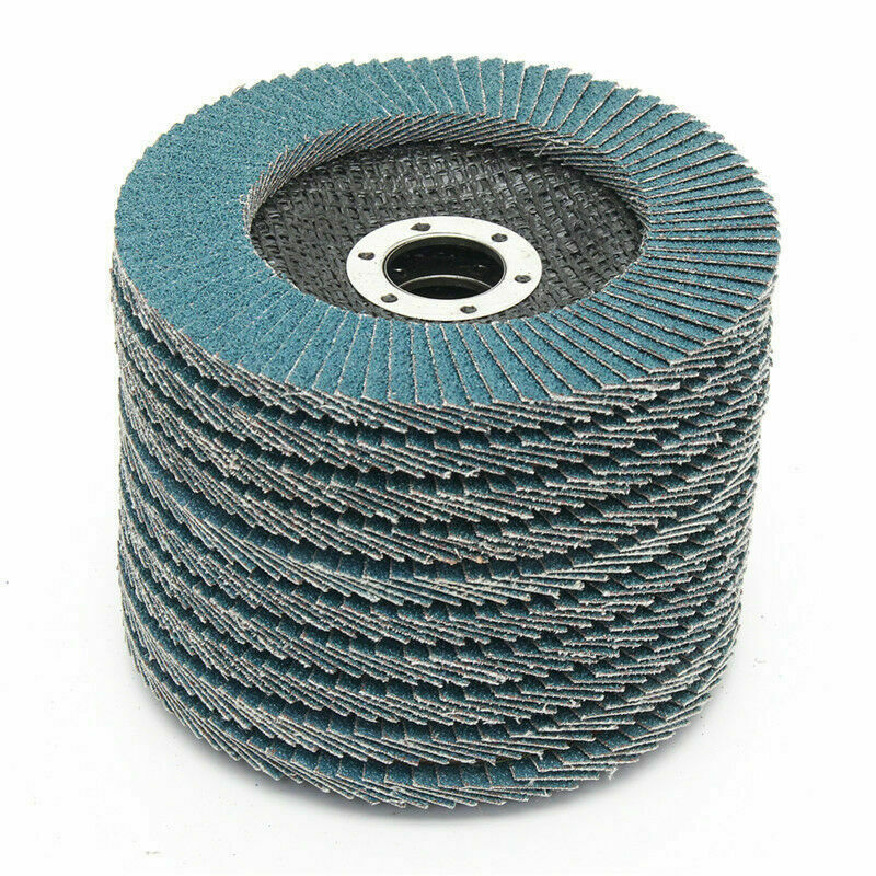 10/30X 125MM 5/4.5/4″ SANDING FLAP DISC 40 60 80 120 GRIT GRINDING ANGLE WHEELS