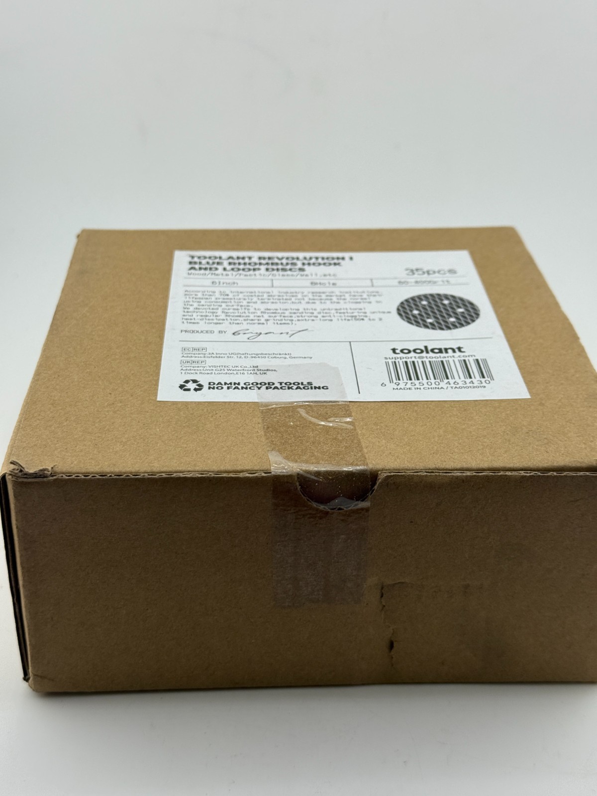 Toolant 35 piece Hook & Loop Discs 6 inch 6 hole 60-400grit