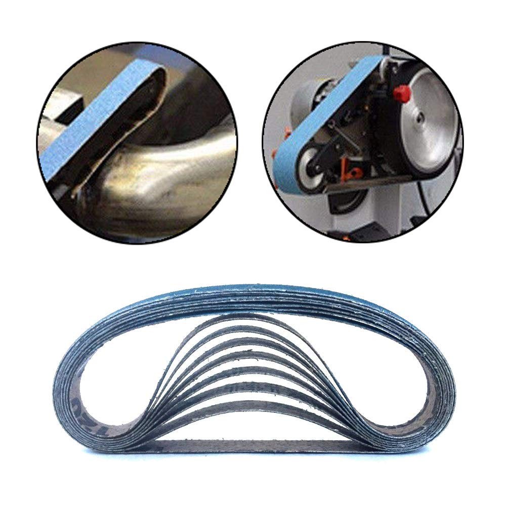 3/8 Inch X 13 Inch Zirconia Sanding Belts 4 Each Of 40/60/80/120 Assorted Grits