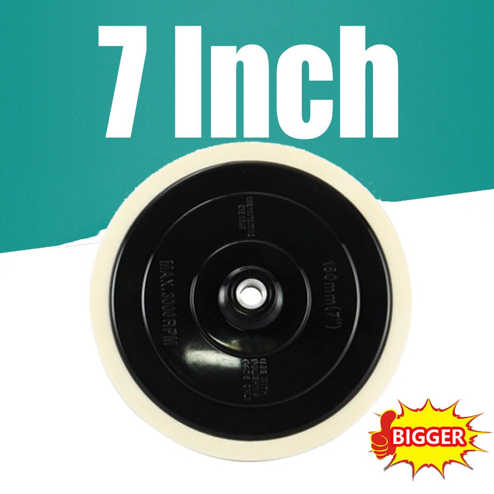 7″ Backing Plate Hook and Loop for Rotary Polisher Buffer – Professional Quality