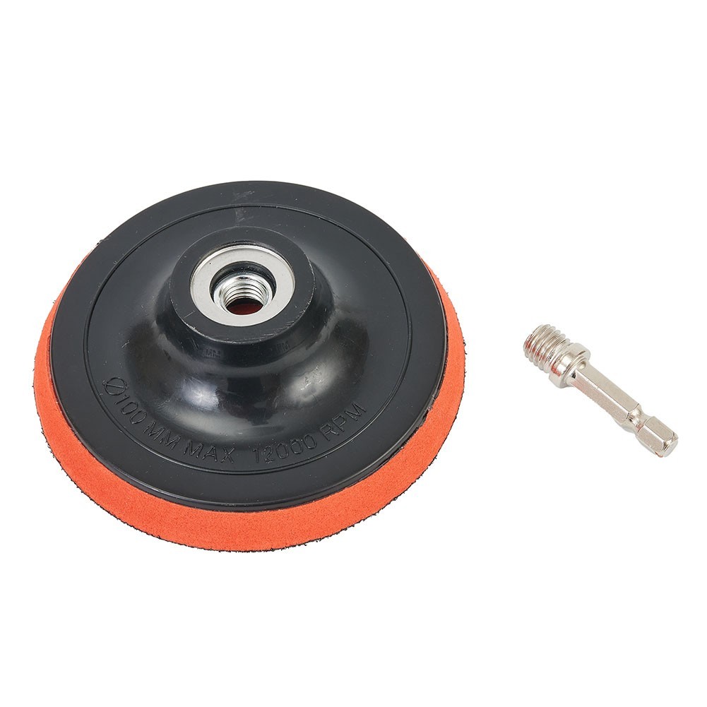 Sanding Disc 12000RPM 4 Inch/100mm With Backing Pad 10pcs Aluminium Oxide Discs
