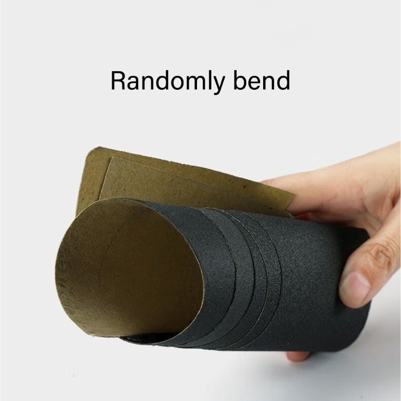 Industrial Grade 9×3.6 Inch Sandpaper 5 Sheets Multi Grit Carbon Backed for
