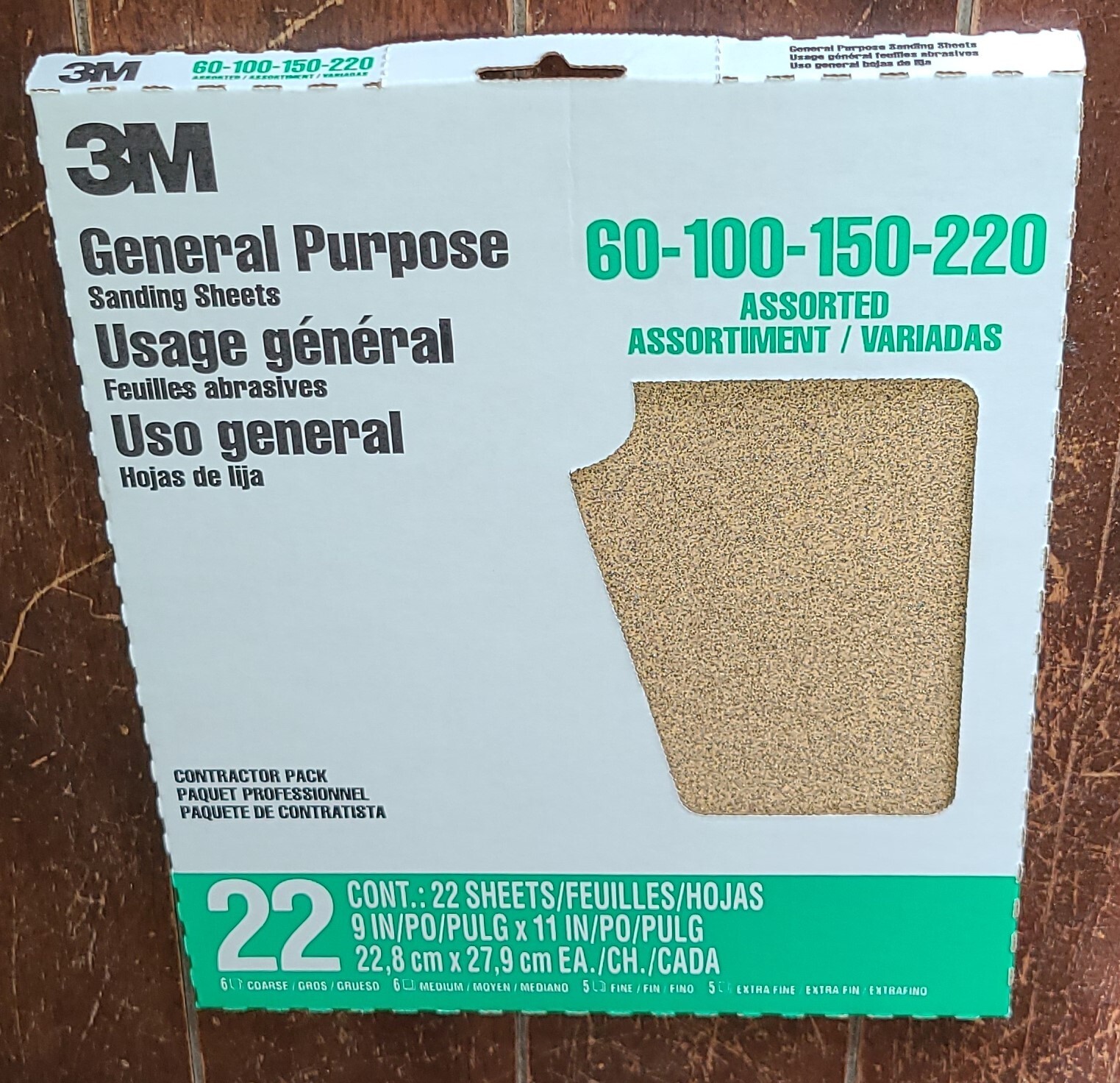 3M General Purpose 22ct Sanding Sheets *ASSORTED* 9″ x 11″ #49005NA-22