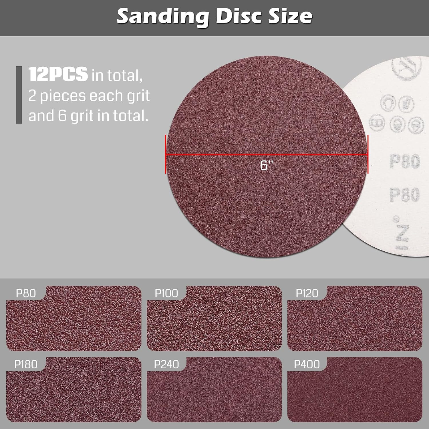 30PCS Sanding Belts Discs Tack Cloth Set Aluminum Oxide Woodworking Kit