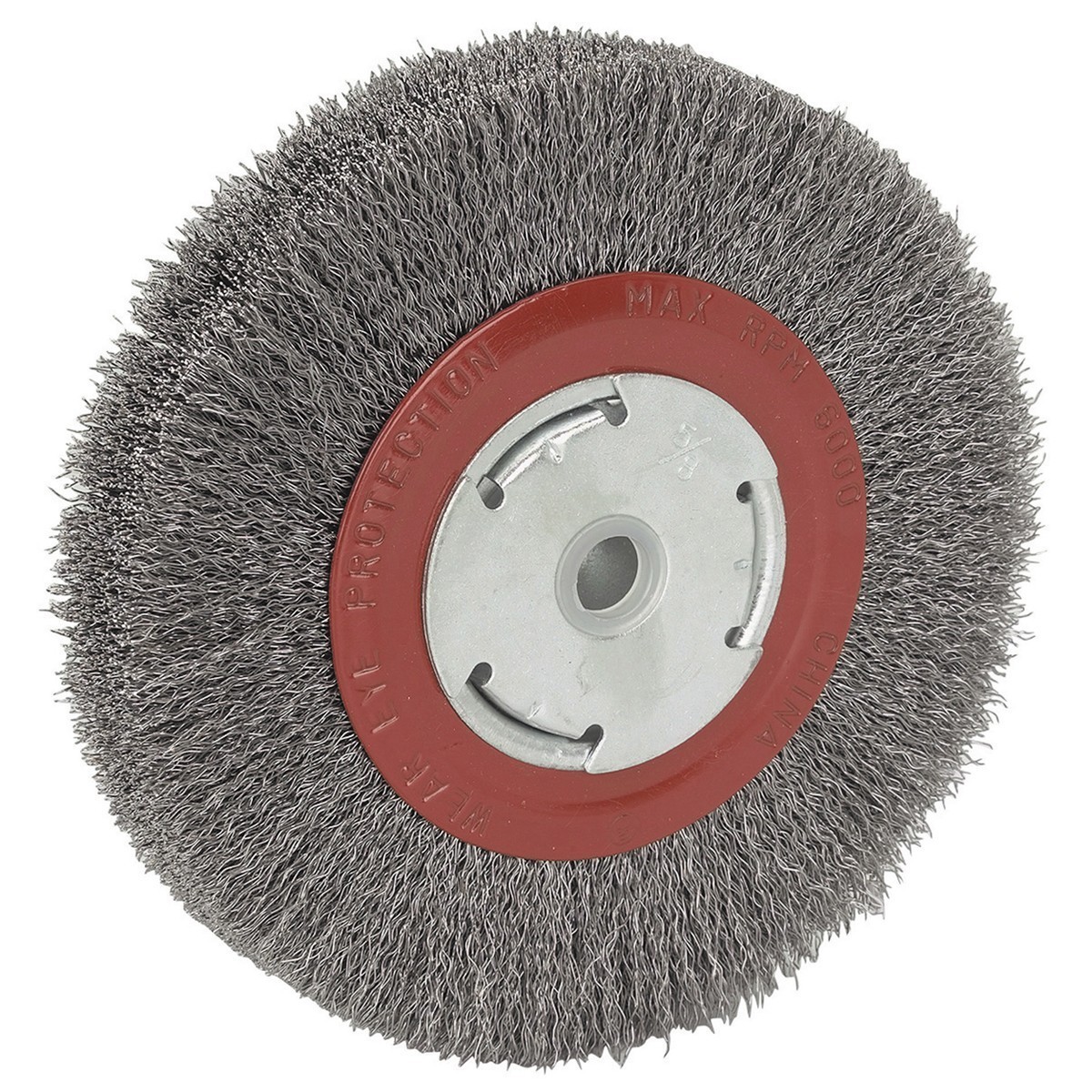 6″ INCH ROUND WIREWHEEL STEEL WIRE BRUSH WHEEL FOR BENCH GRINDER