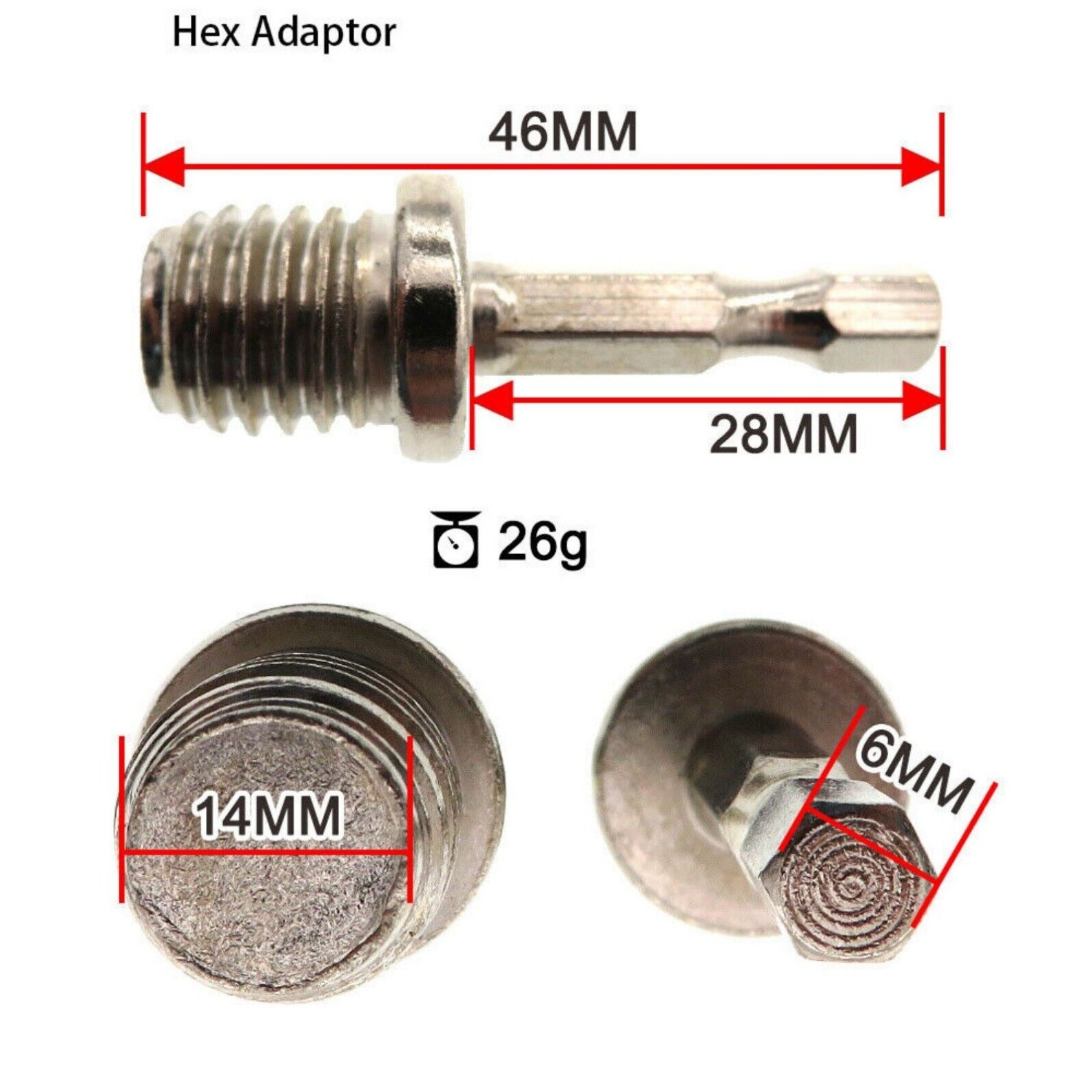 7 in Hook & Loop Backing Pad Angle Grinder M14 & Drill Attachment for Sand Disc