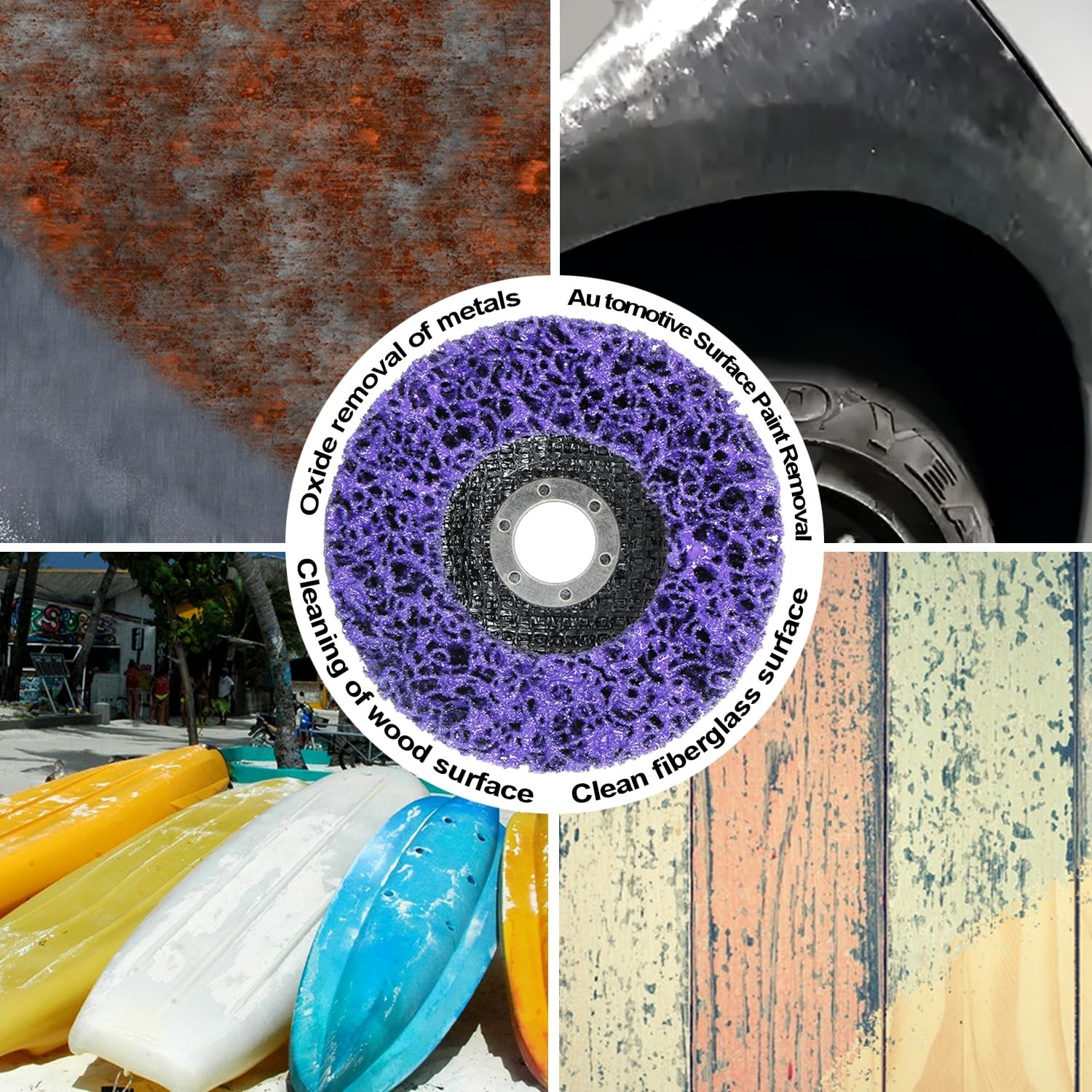 Angle Grinder Stripping Discs – 12 Pack of 4.5 Inch for Efficient Debris Removal