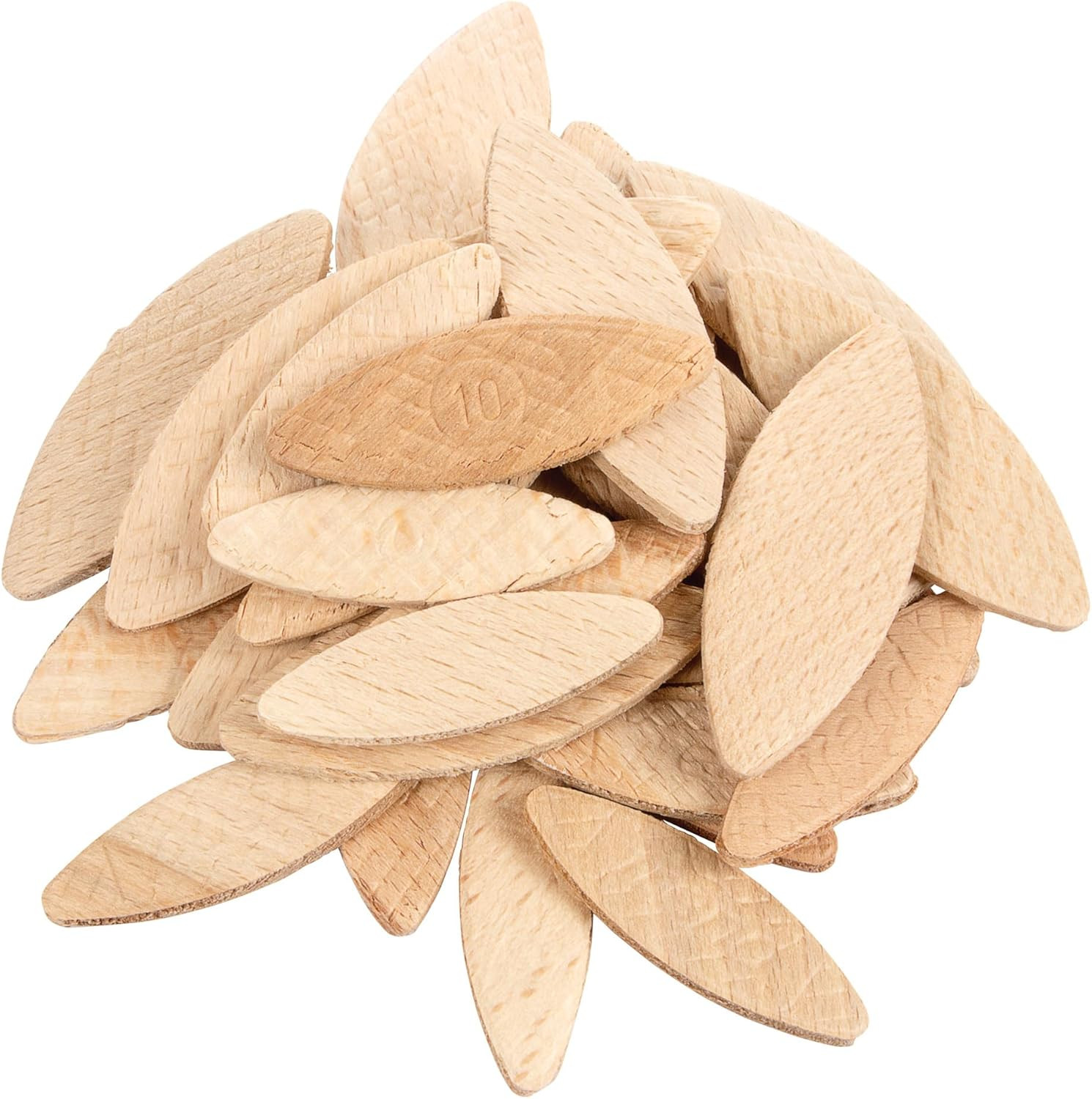 100pcs Beechwood Joining Biscuits Variety Pack (No. 0, 10, 20) for Woodworking,