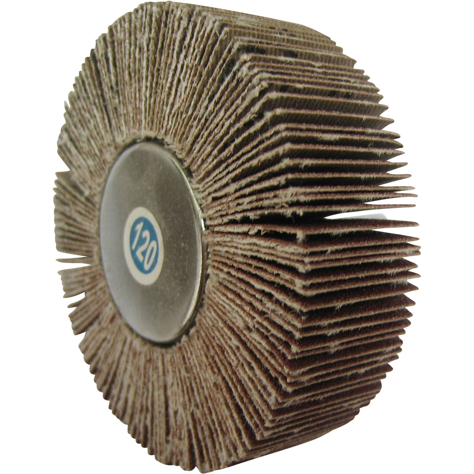 Klutch Flap Wheel, 3-1/8in. x 1in., 80 Grit, 1/4in. Hex Shank
