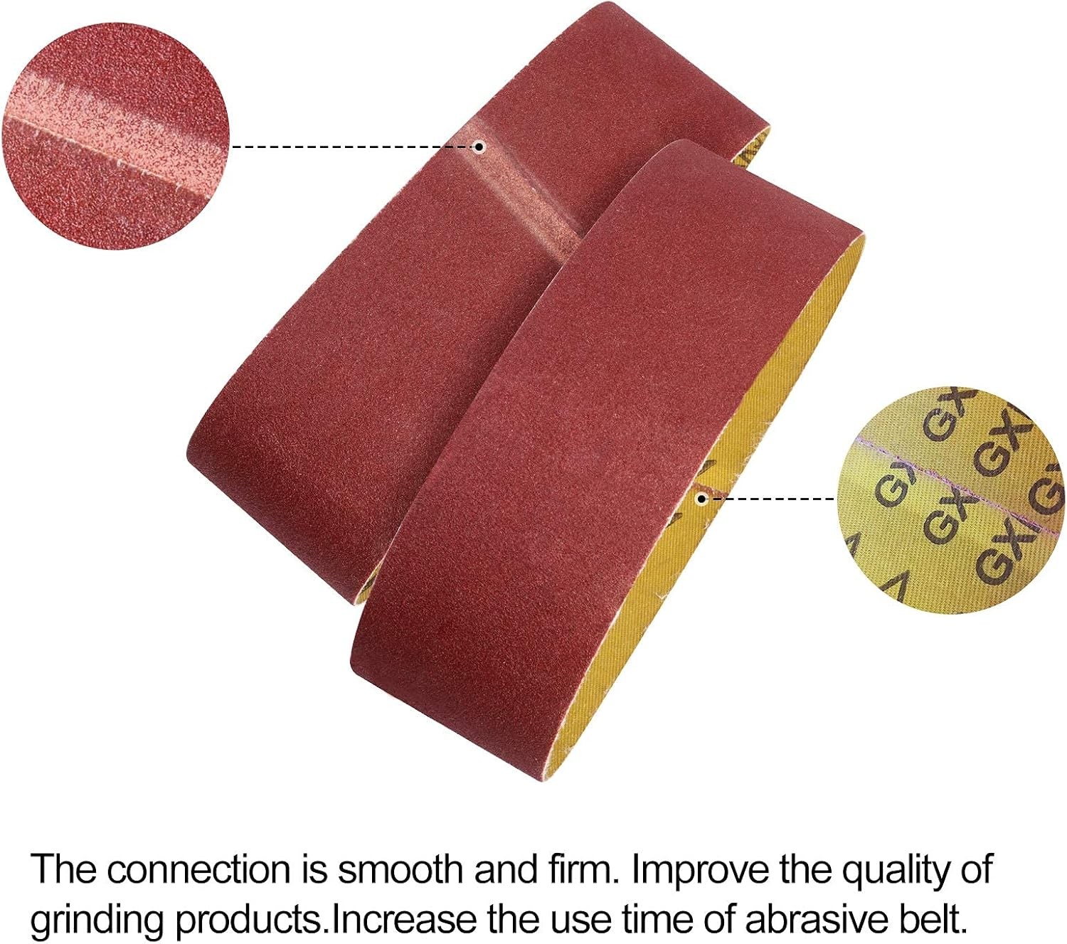 10 PACK 3×21 Inch Sanding Belts Sander Sheet 150 Grit Aluminum Oxide for Metals