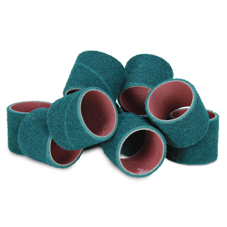 1/2″ x 1/2″ Surface Conditioning Spiral Bands, No Lap Sanding Sleeves – 10 Pack