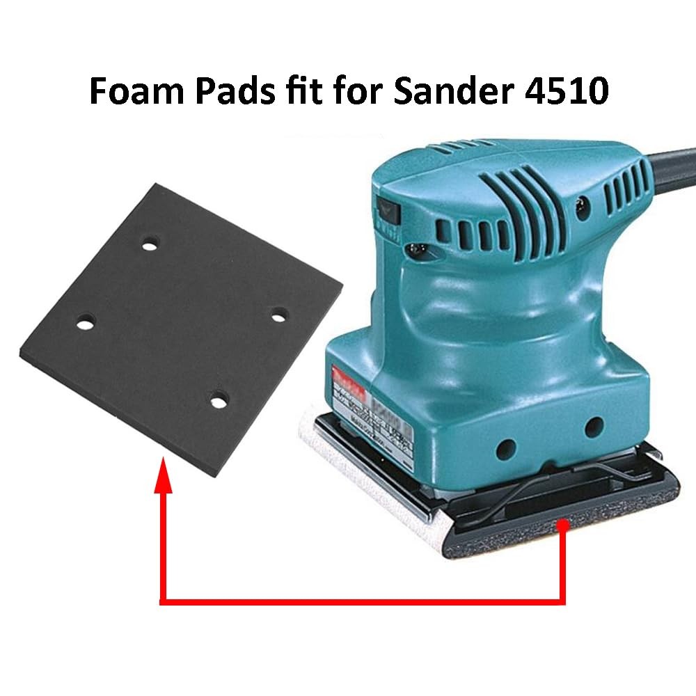 Pack Replacement Self Adhesive Foam Sander Pad Back Mat for Sander 4510