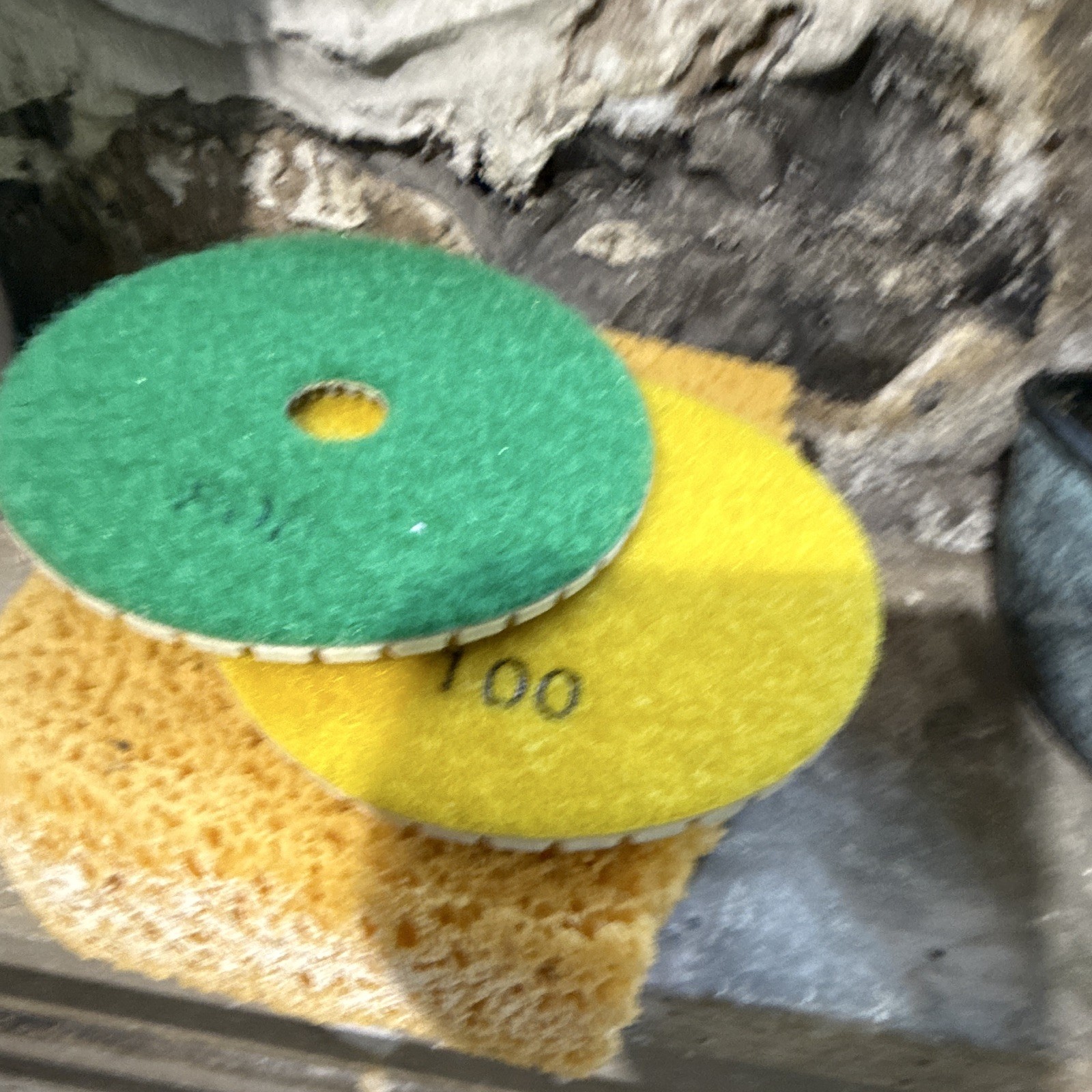 Hardin Wet Polisher/sander with 7pc 4in Diamond Polishing Pads 50-3000 Grit