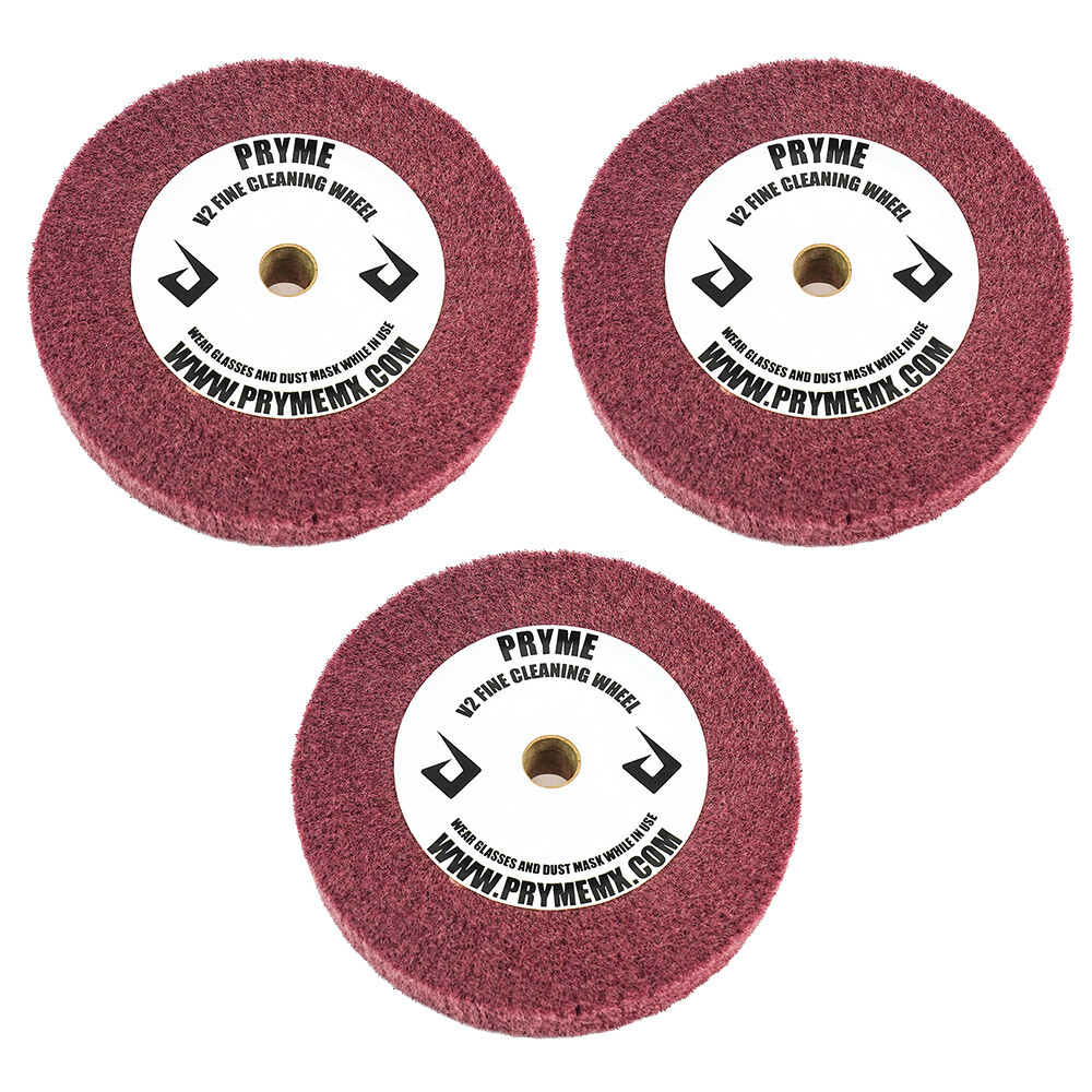 (3) 6″ Fine Cleaning Wheels 400 Grit | Scotch Brite Buffing Polishing Buff Pad