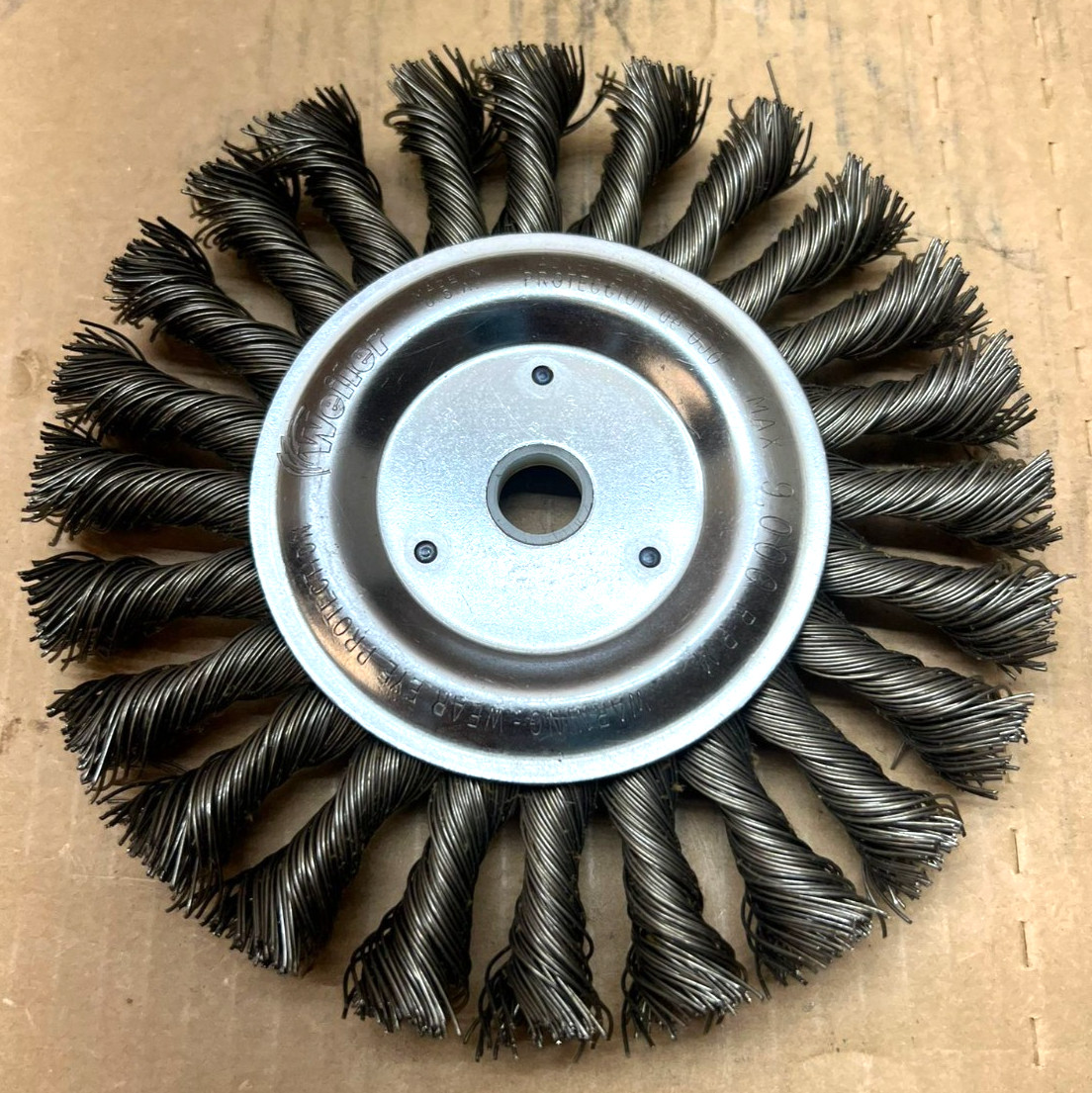 Weiler Pro Knot Wire Wheel – 6″ Diameter, 9,000 RPM