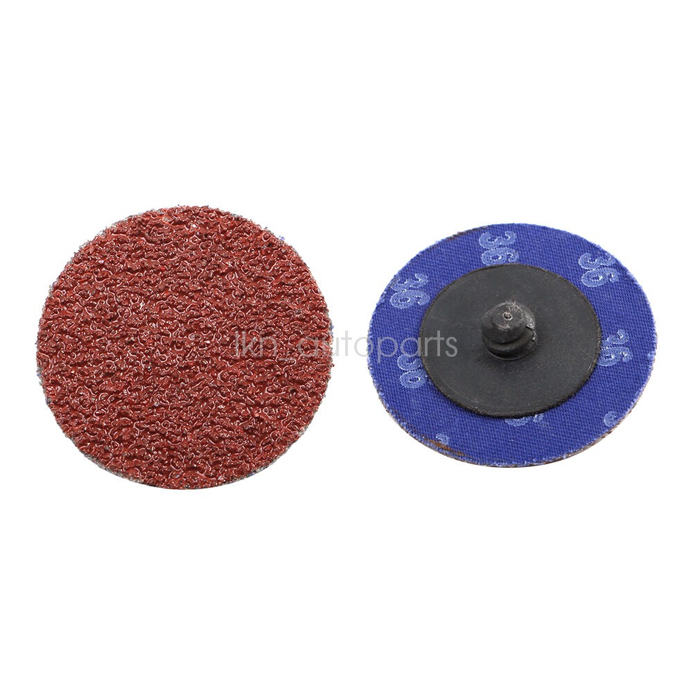 50PC 2 inch 36 Grit Aluminum Oxide Roll Lock Die Grinder Sanding Grinding Disc
