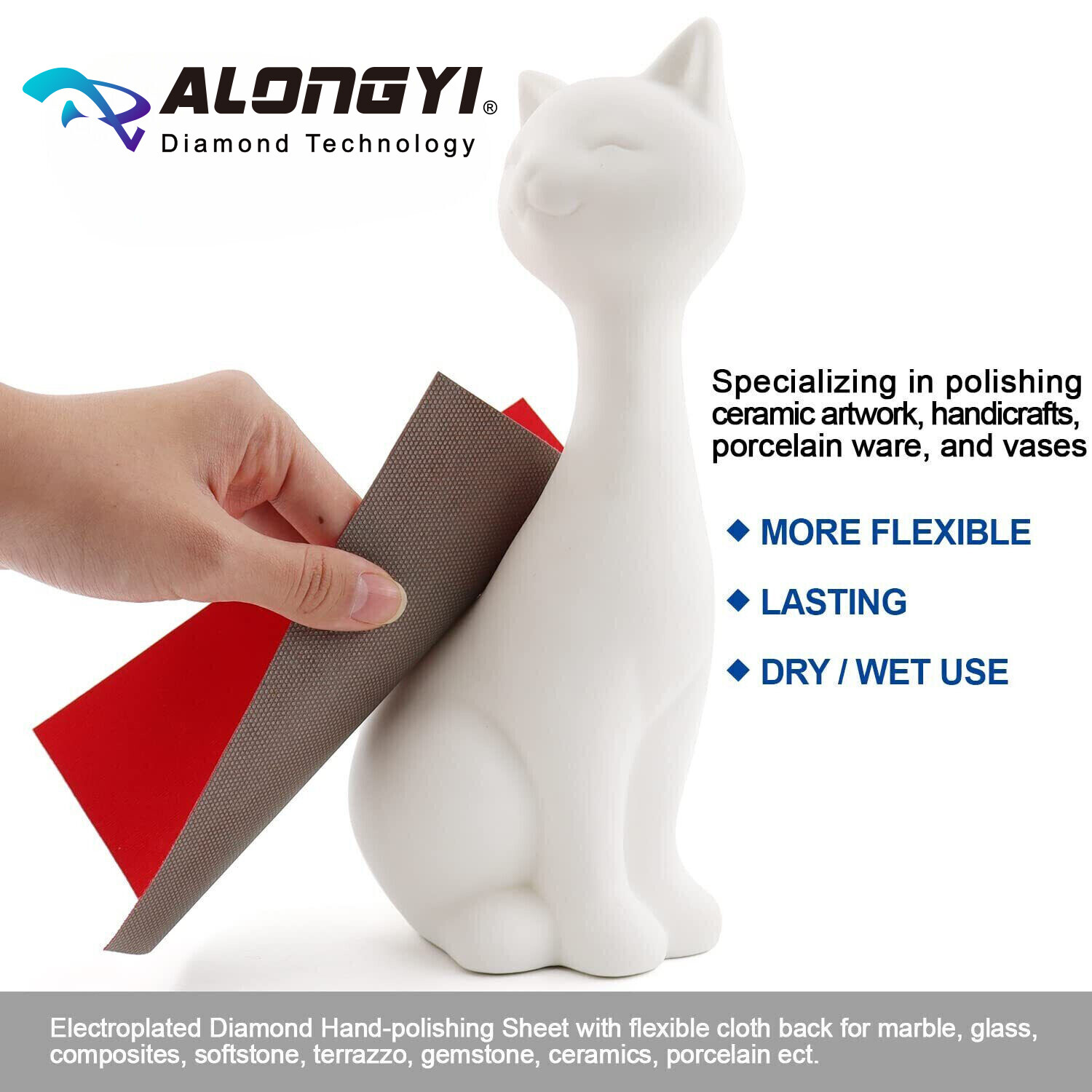 Diamond Abrasive Paper Sheets Diamond Sandpaper for Grinding Stone Glass Ceramic