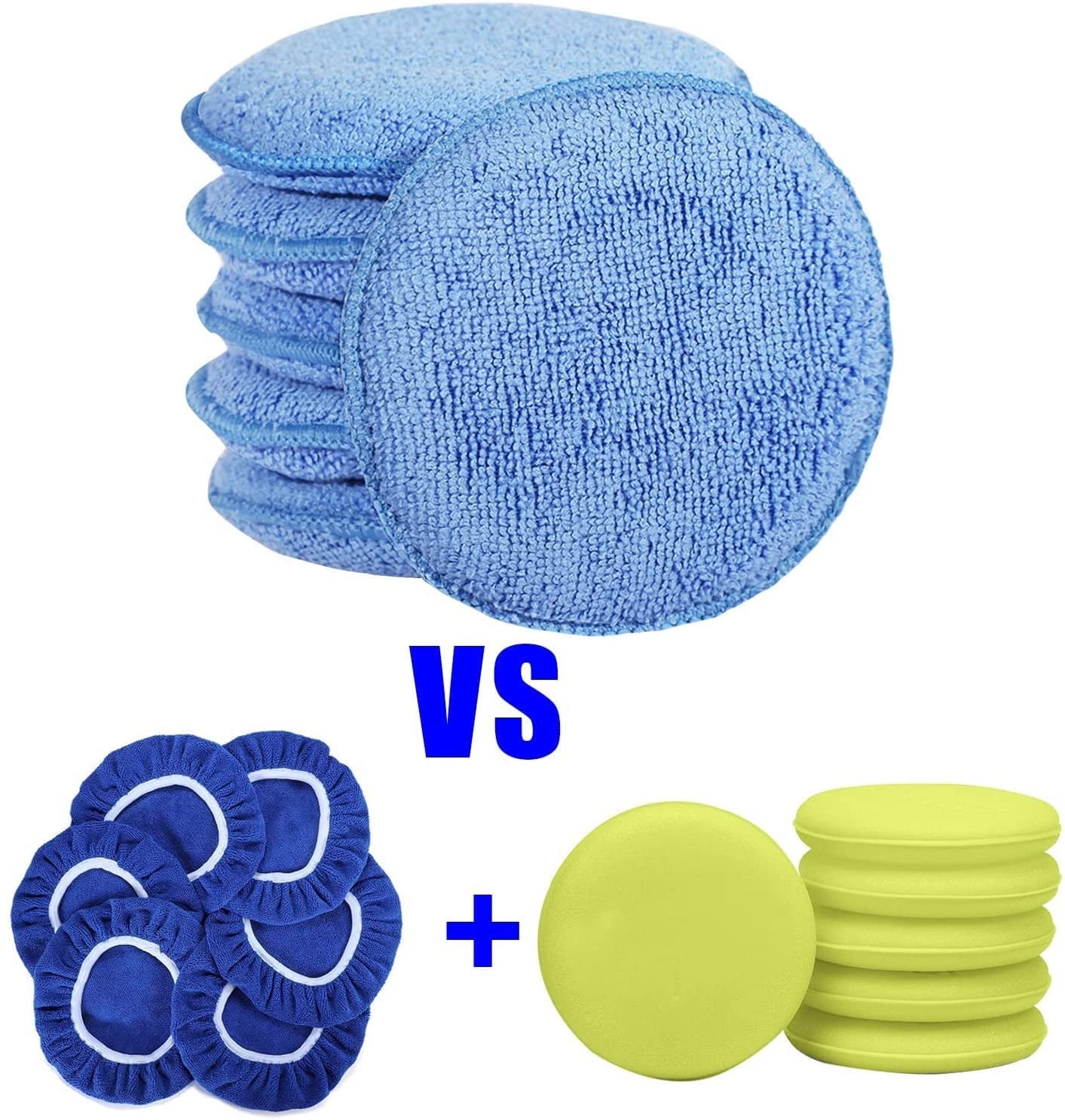 Microfiber Wax Applicator Pads, Car Wax Applicator, Buffing & Detail Polishin…