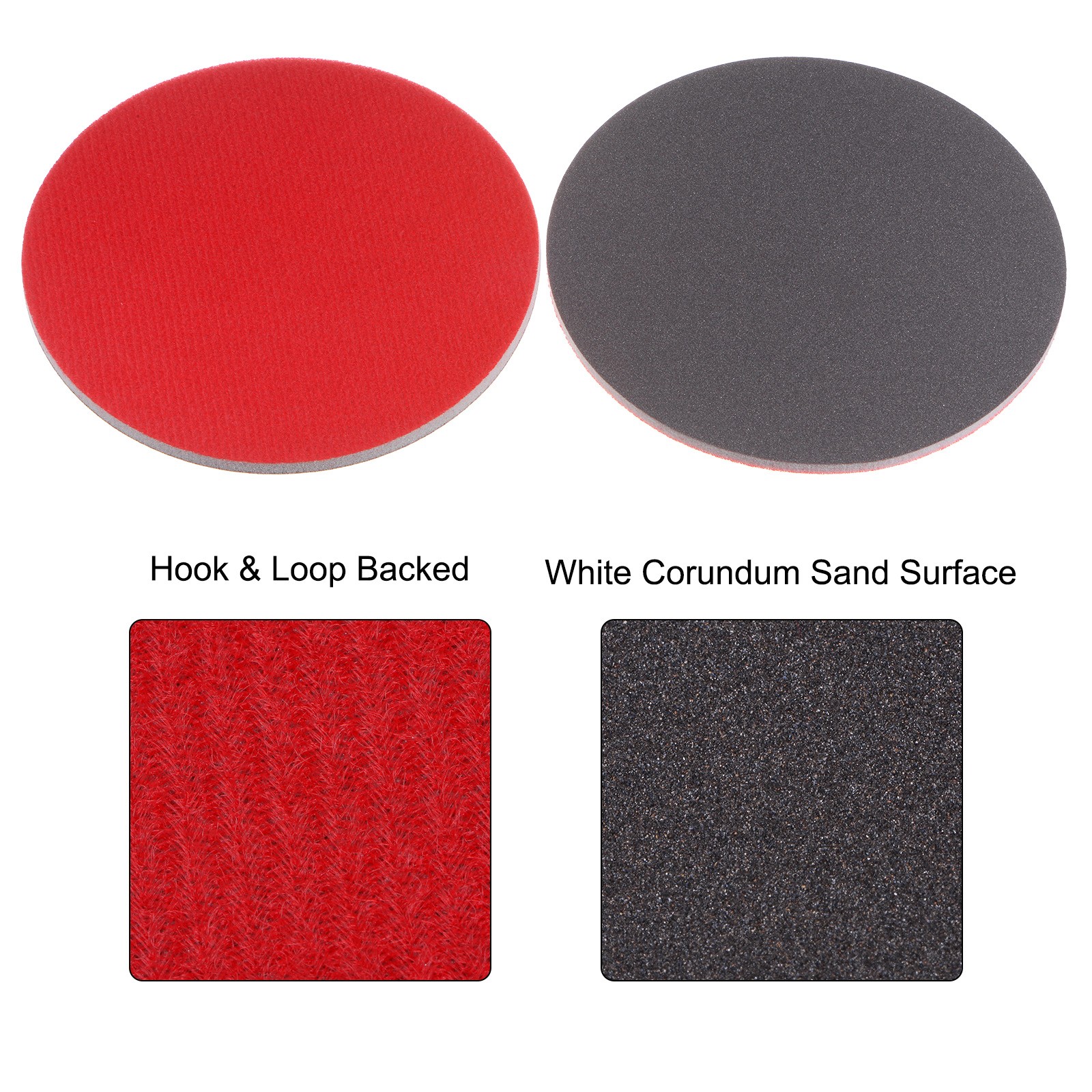 30sets 800 Grit Sanding Sponge 5 Inch Hook and Loop Sponge Sanding Disc Wet/Dry