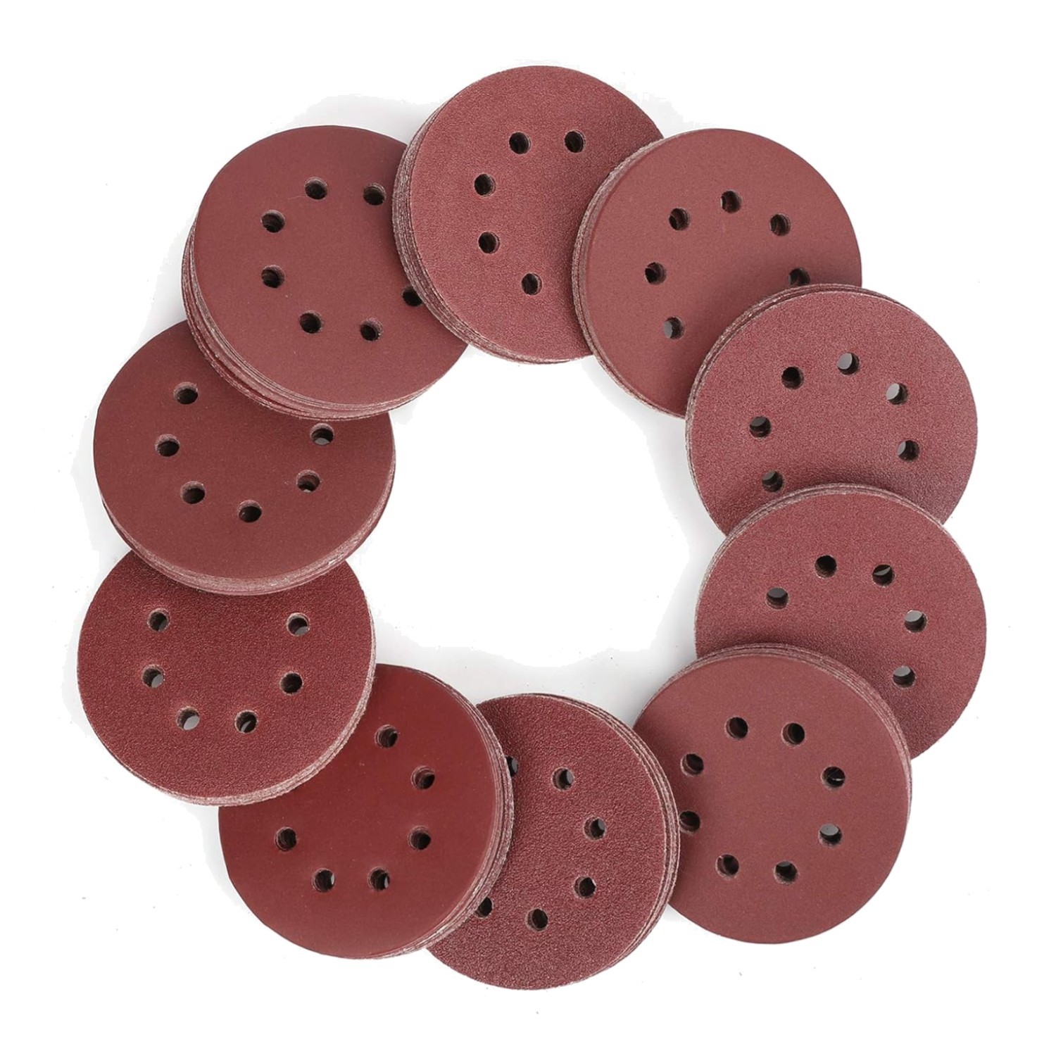 150-piece Sanding Discs Set – 5-Inch 8-Hole Sandpaper 10 Grades Include 60, 8…