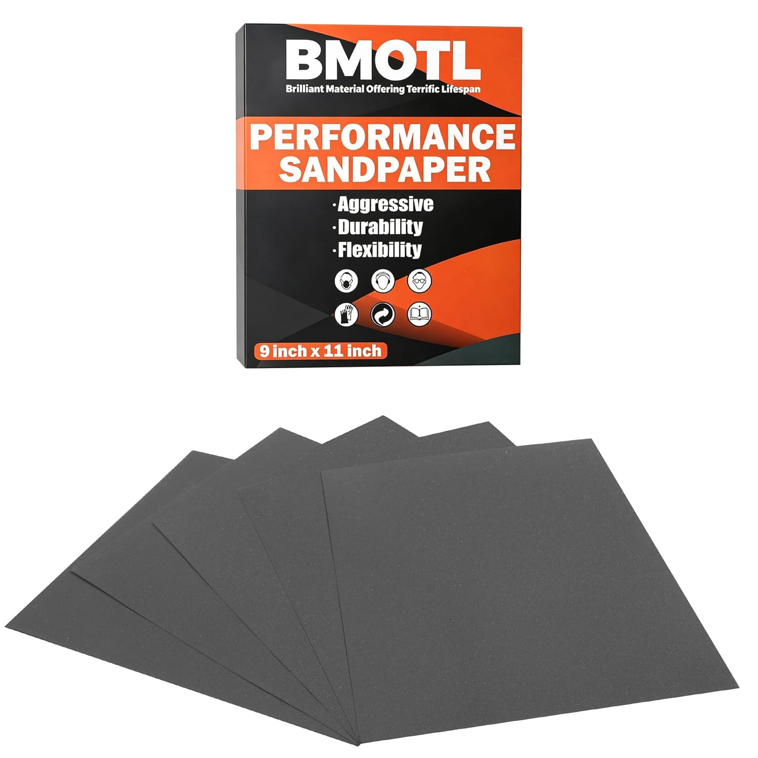 800 Grit Sandpaper Sheets 9X11：12 Pcs Wet Dry Silicon Carbide Extra Fine Sand Pa