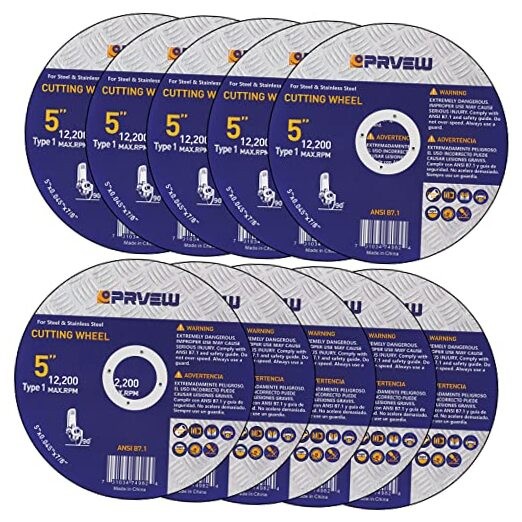 5 Inch Cut Off Wheels,10-Pack 5″x0.045″x7/8″ Quality 5″x0.045″x7/8″(10-PK)