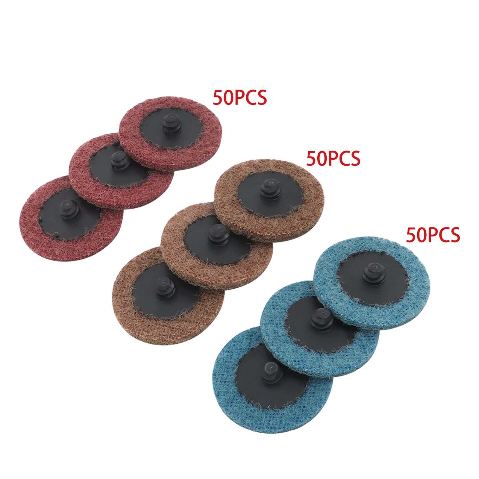 2 Inch Fine Medium and Coarse Quick Change Torque Sanding Discs Set – 150 Pack