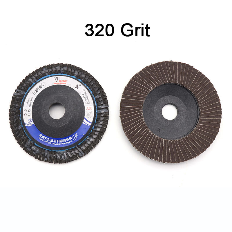 4″100mm 16mm Hole Dia Flap Disc Sanding Abrasive Wheel Grit 60-320 Angle Grinder