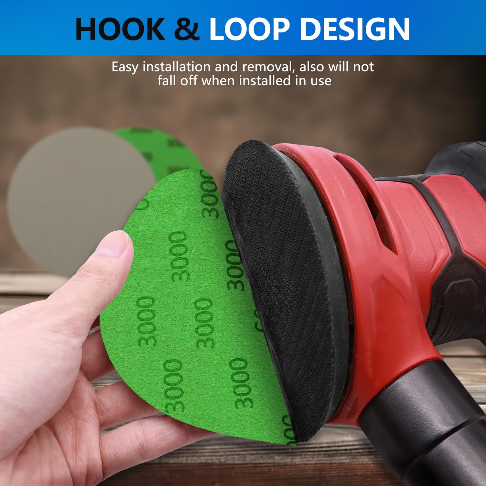VIBRATITE 70PCS 5 Inch Hook & Loop Sanding 5 (400-3000 Grit), Assorted