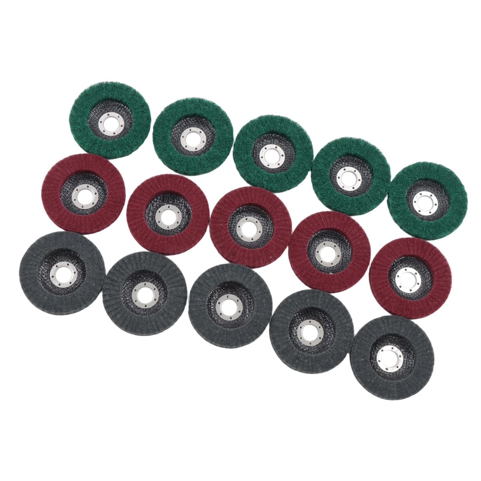15 Pack 180 & 320 & 600 Grit Scour Flap Discs Set for Angle Grinder (4-1/2 Inch)