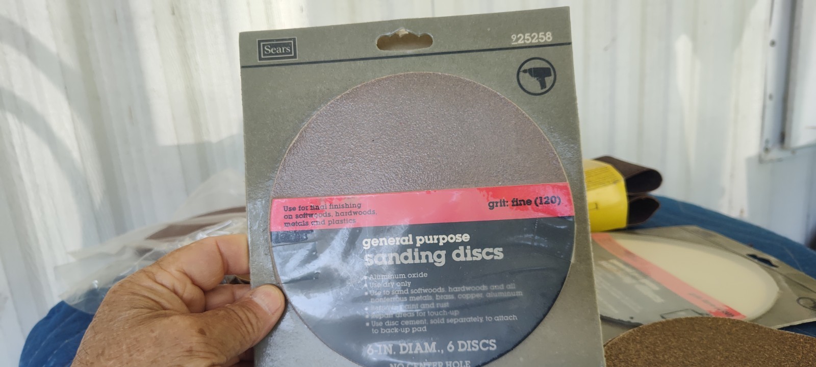 5inch Sanding Discs 5 & 6 Inch Grit Hook Loop Orbital Silicon Carbide Plus 100E