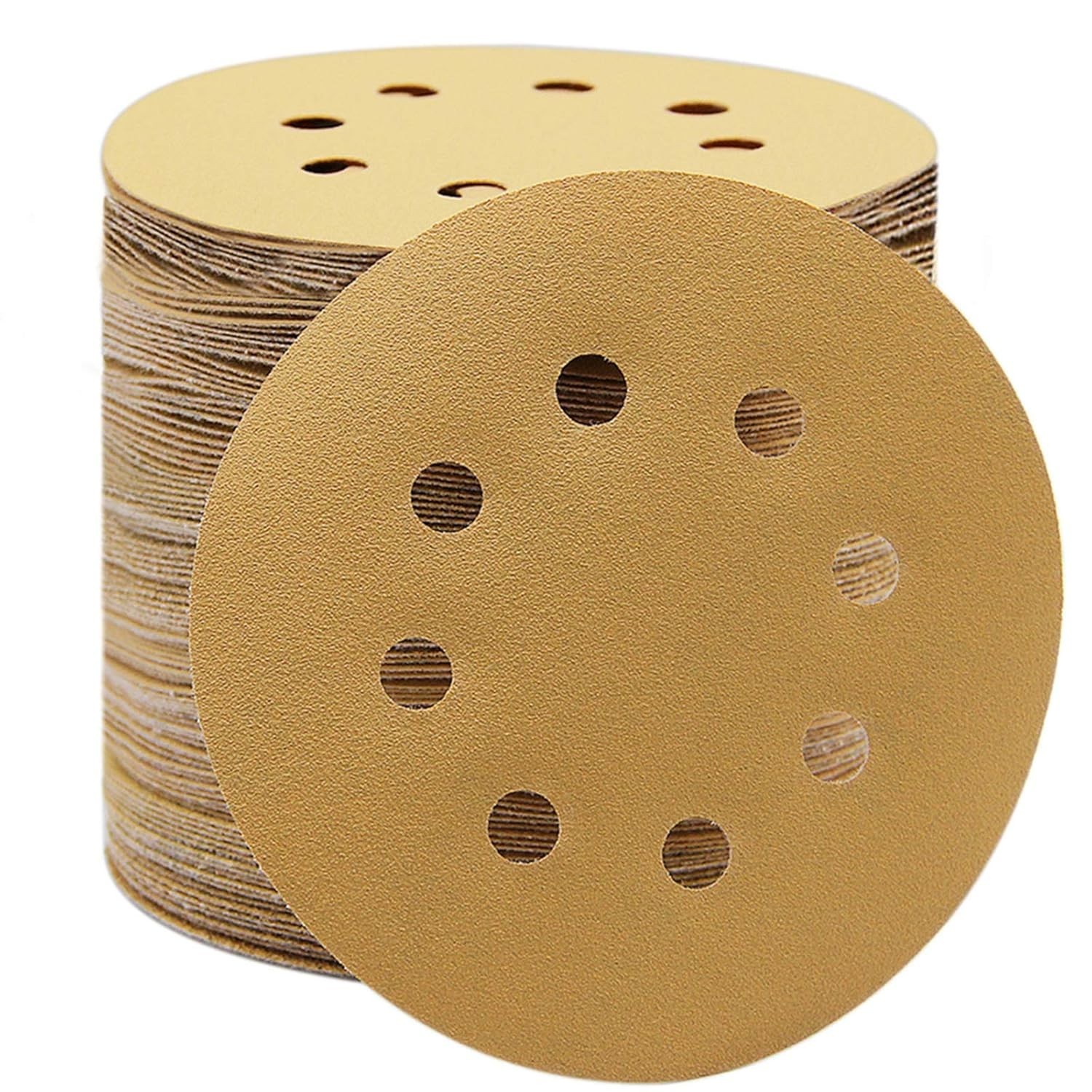 Professional Sanding Discs 5-Inch Set, 100 Pieces with Anti-Clog Technology