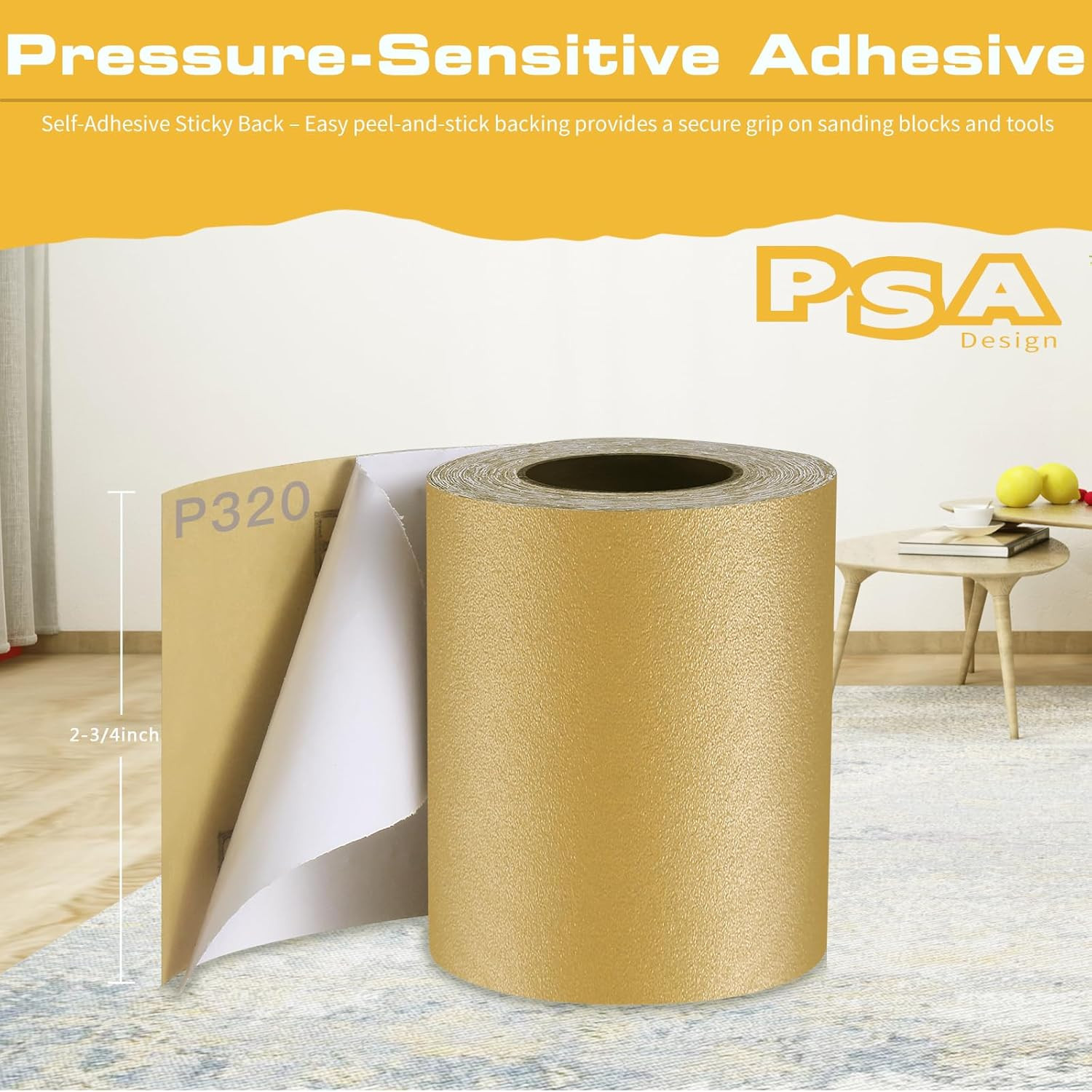 80, 180, 320 Grit PSA Longboard Sandpaper Kit, Total 15 Yards, 2-3/4″ Wide, Cont