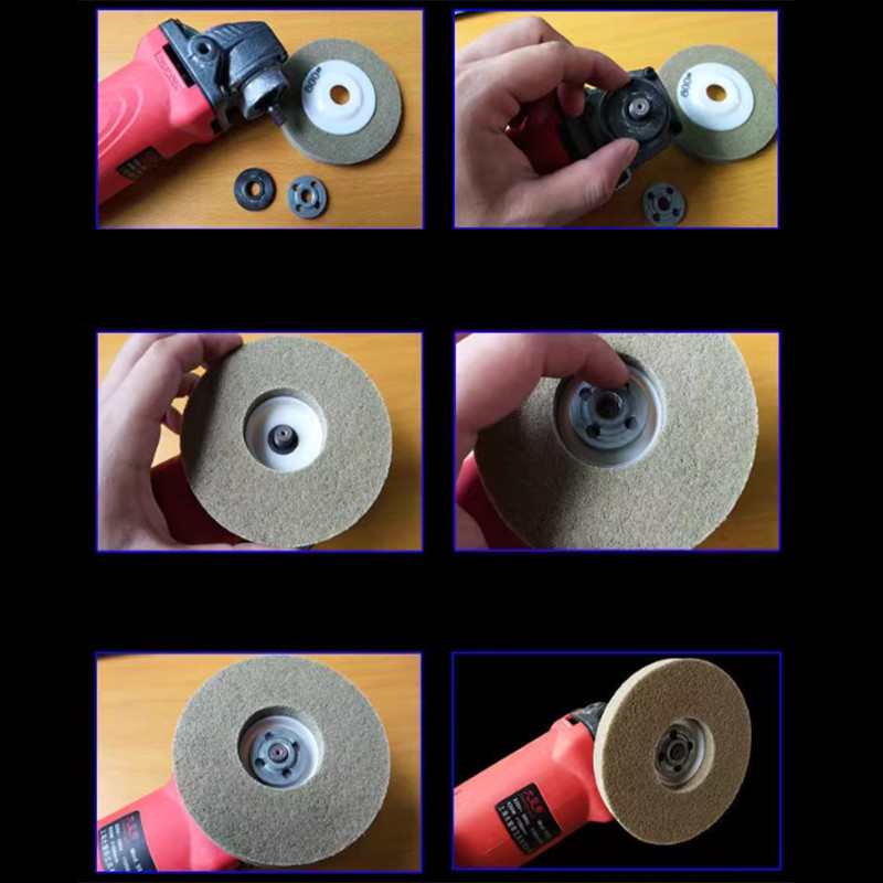 4″ 100mm Nylon Resin Buffing Abrasive Wheel Polishing Disc Pad for Angle Grinder