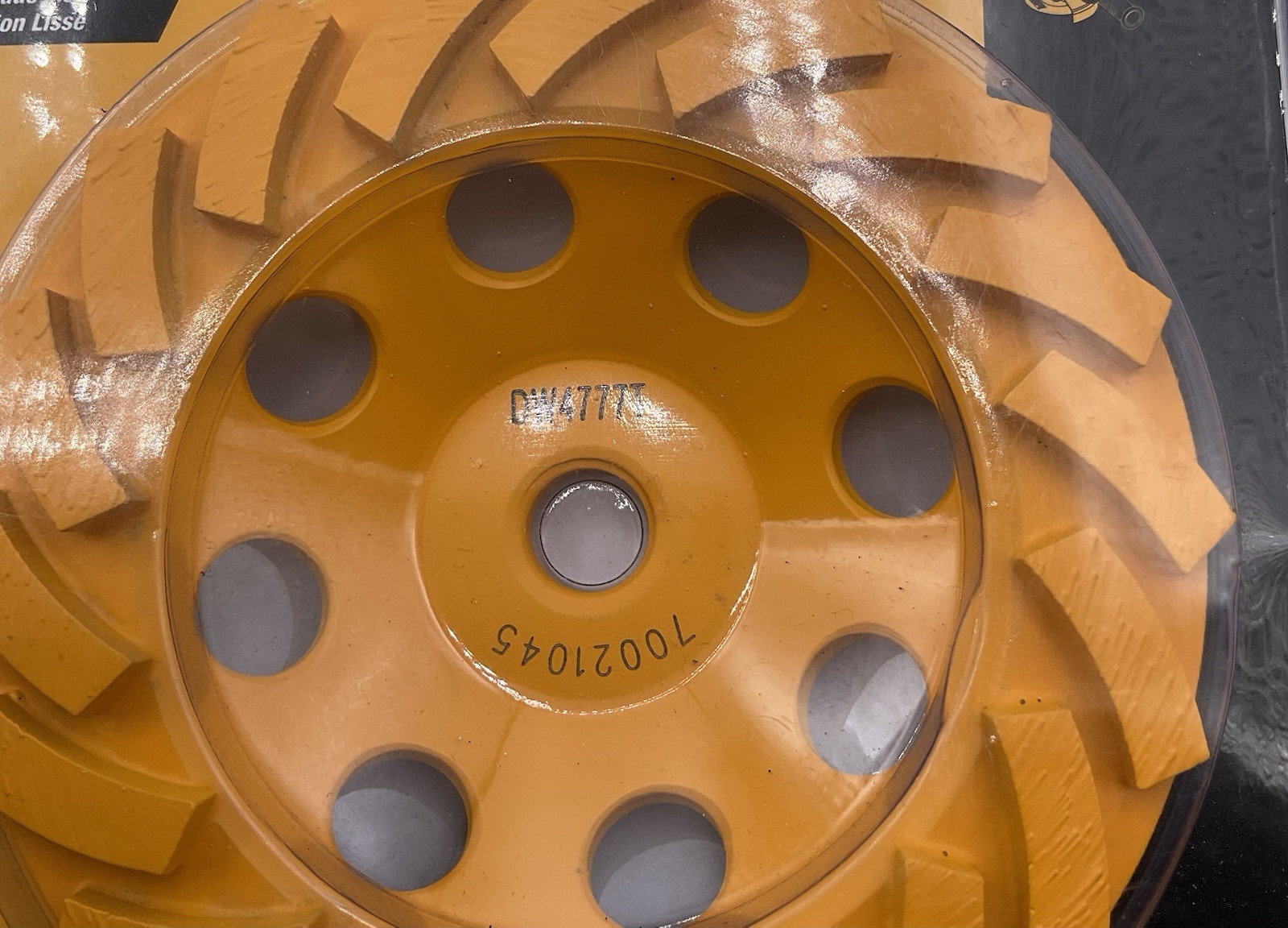 DEWALT DW4777T Turbo Diamond Cup 5 Inch Grinding Wheel – Yellow NEW