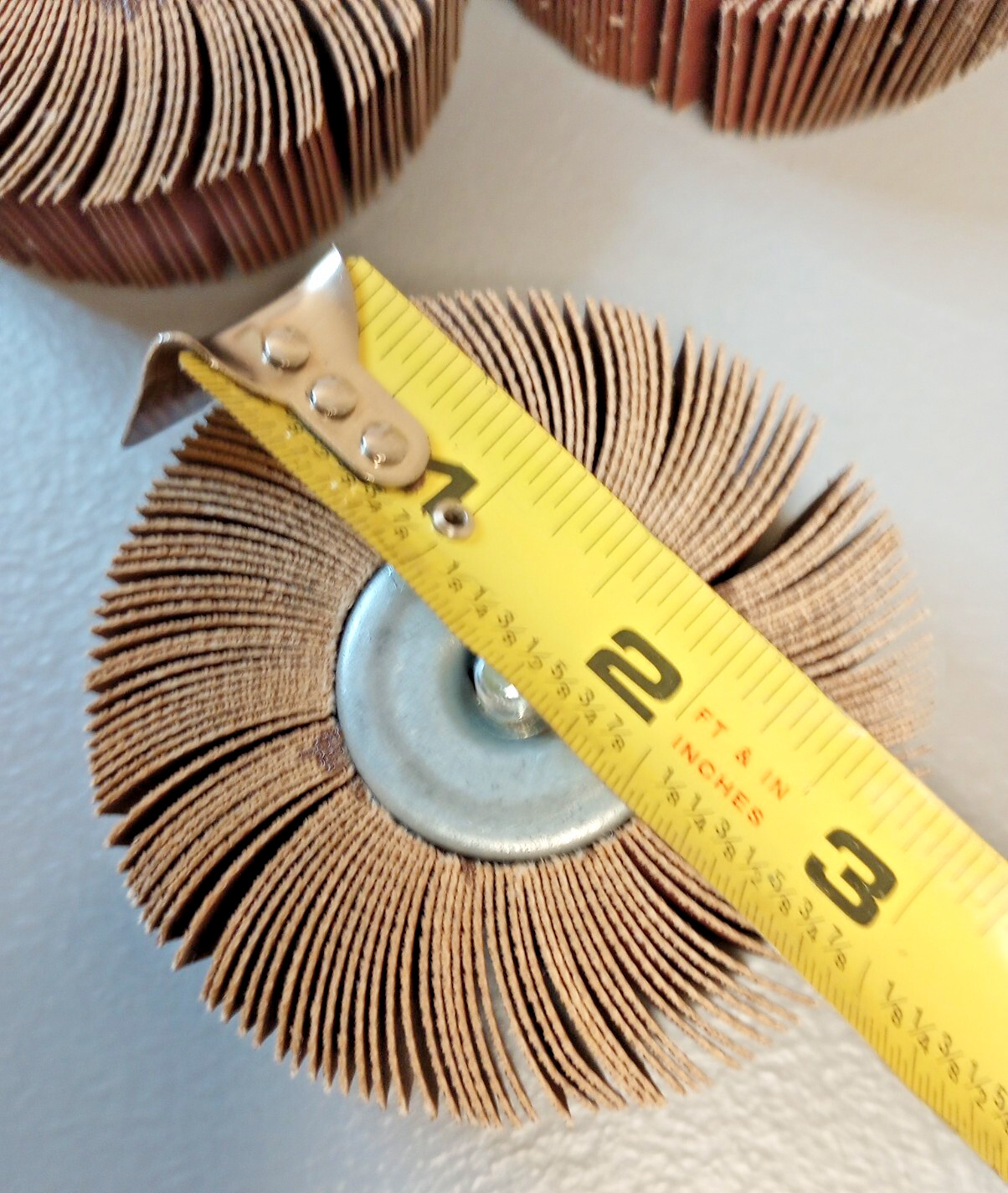 (5 Pack) MERIT Miniature Flap Grinding Wheel 180 GRIT GRIND-O-FLEX THREAD 35018