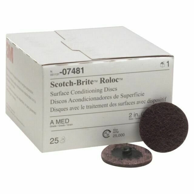 Cubitron Scotch-Brite Roloc Surface Conditioning Disc, TR 07481, 2 in x NH A