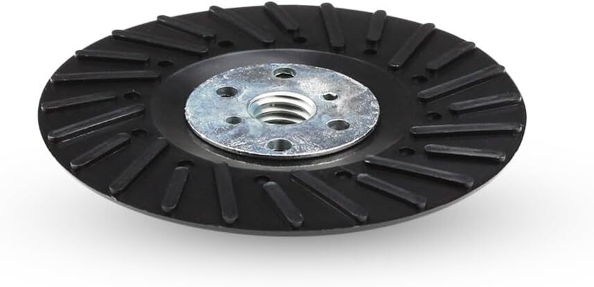 1 Pack – 4-1/2″ x 5/8″-11 Resin Fiber Disc Backing Pad with Lock Nut for Grinder