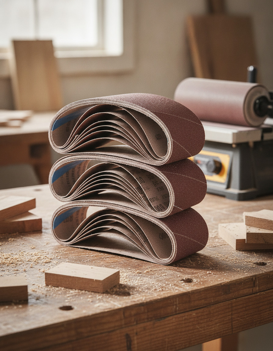 3×21 Sanding Belts, 21 Pack, Assorted Grit, Aluminum Oxide
