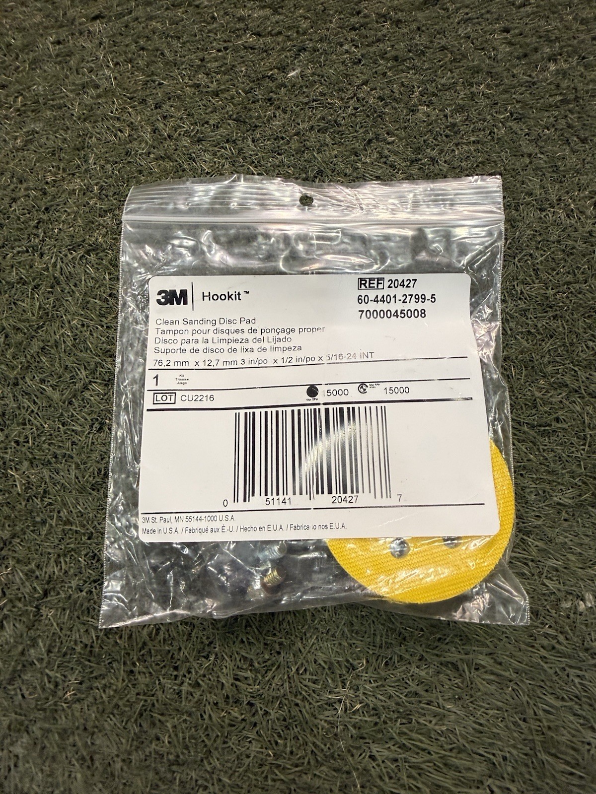 3M 20427 Hookit Clean Sanding Disc Pad Kit, 3 inch x 1/2 inch, 20427