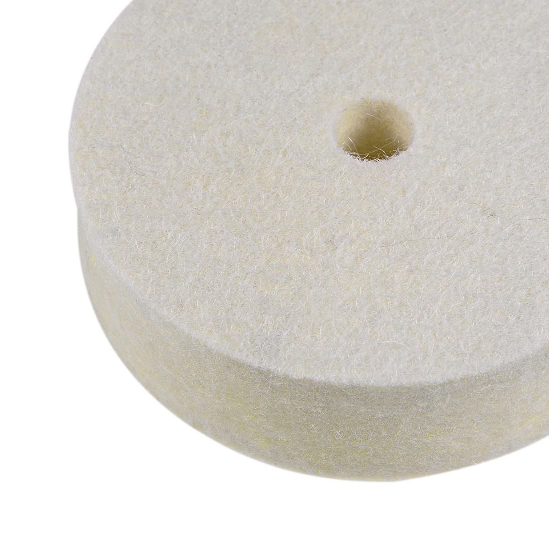 2pcs 3-Inch Compressed Wool Polishing Wheel Round Buffing Pads for Bench Grinder