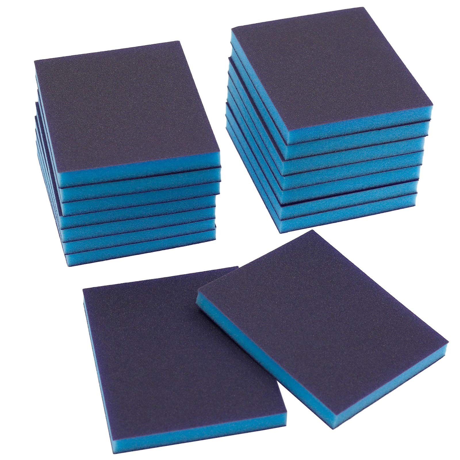 16Pcs Sanding Sponge, 120 Grit, Fine Grade