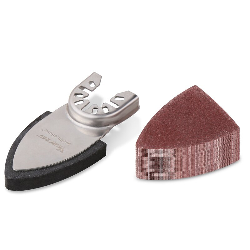 30PCS 40mm Triangular Finger Oscillating Multi Tool With 1 X Sanding Pads Set