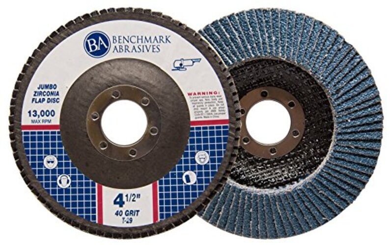 4.5″ x 7/8″ Premium High Density Jumbo Zirconia Type 29 Flap Disc 40 Grit – 10