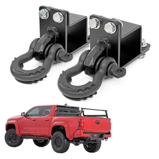 Rear Shackle Kit w/D-Rings & Rubber Isolators – 73117