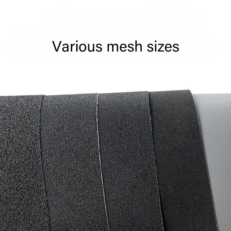 Industrial Grade 9×3.6 Inch Sandpaper 5 Sheets Multi Grit Carbon Backed for
